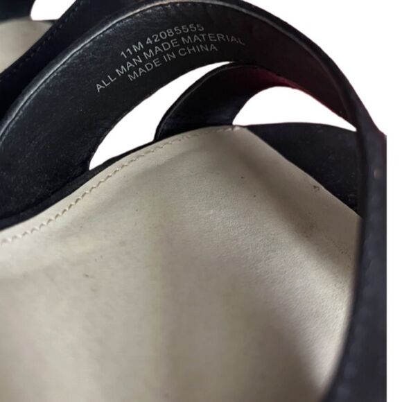 Velvet retro style pumps BLACK SIZE 11 - Picture 7 of 8